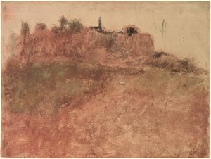 Wioska Esterel autorstwa Edgar Degas