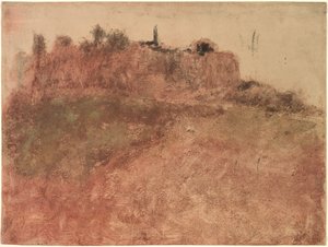 Wioska Esterel, ok. 1890. autorstwa Edgar Degas