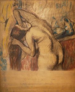 Kobieta ma toaletę autorstwa Edgar Degas