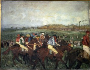 Wyścig dżentelmenów. Przed wyjazdem, 1862 autorstwa Edgar Degas