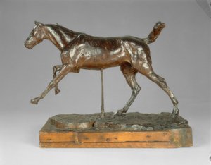 Galopujący koń prawą nogą autorstwa Edgar Degas