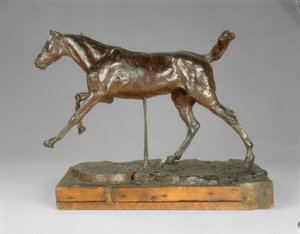 Galopujący koń prawą nogą, koniec lat 80. XIX wieku. autorstwa Edgar Degas