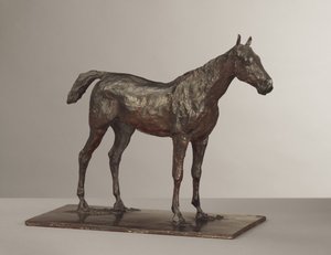 Koń stojący, model ok. 1870, odlew 1919-21 autorstwa Edgar Degas