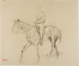 Koń i jeździec autorstwa Edgar Degas