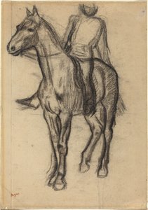 Koń i jeździec, ok. 1930 r. 1878. autorstwa Edgar Degas