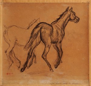Konie, ok.1882 autorstwa Edgar Degas