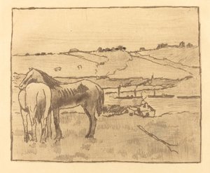 Konie na łące Konie na łące, 18911892. autorstwa Edgar Degas