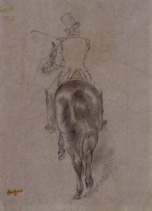 Łowca na koniu autorstwa Edgar Degas