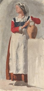 Włoszka, ca. 1856-57. autorstwa Edgar Degas.