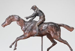 Dżokej z czapką, prawdopodobnie lata 90. XIX wieku. autorstwa Edgar Degas