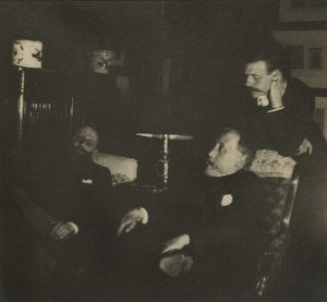 Jules Taschereau, Edgar Degas i Jacques-Emile Blanche, grudzień 1895 autorstwa Edgar Degas
