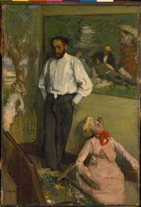 Człowiek i marionetka autorstwa Edgar Degas