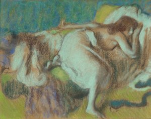 Le Repos, ok. 1893 (Pastel na pokładzie) autorstwa Edgar Degas