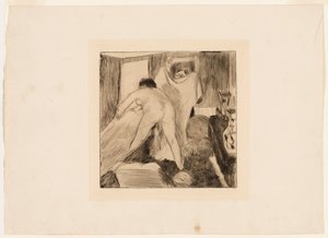 Opuszczanie wanny autorstwa Edgar Degas