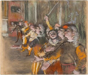 Śpiewacy chóru, 1877. autorstwa Edgar Degas