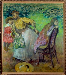 Madame Alexis Rouart i jej dzieci. Obraz Edgara Degasa (1834-1917) autorstwa Edgar Degas