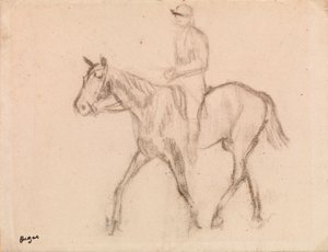 Człowiek na koniu autorstwa Edgar Degas