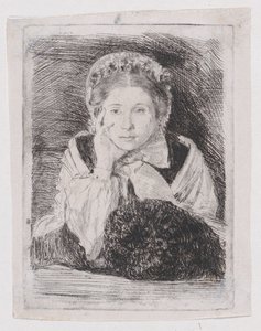 Marguerite De Gas, siostra artysty autorstwa Edgar Degas