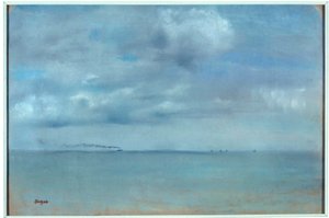 Morski pastelowy obraz na zamszach autorstwa Edgara Degasa (1834-1917) 1869 nd. 0,31x0,46 m Paryż, musee d