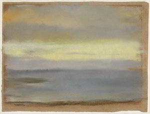 Morze, Zachód słońca autorstwa Edgar Degas
