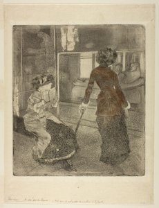 Mary Cassatt w Luwrze: Galeria Etruska autorstwa Edgar Degas