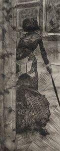 Mary Cassatt w Luwrze: Galeria obrazów, 1879-1880. autorstwa Edgar Degas