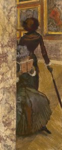 Mary Cassatt w Luwrze: Galeria Obrazów, 1885 autorstwa Edgar Degas