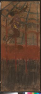 Miss La La w Cirque Fernando autorstwa Edgar Degas