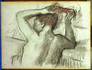 Nagie Czesanie Włosów autorstwa Edgar Degas
