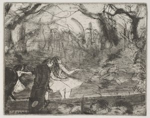 Na etapie III, 1876-77. autorstwa Edgar Degas