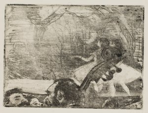 Na scenie I autorstwa Edgar Degas