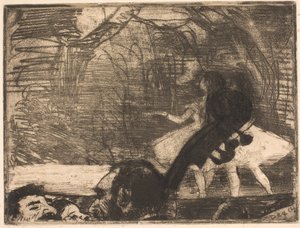 Na scenie autorstwa Edgar Degas