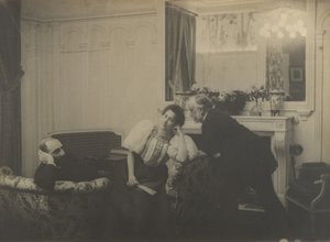 Paul Poujaud, pani Arthur Fontaine i Degas, 1895. autorstwa Edgar Degas