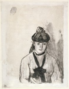 Portret Ellen Andrée, ok. 1876 r. autorstwa Edgar Degas