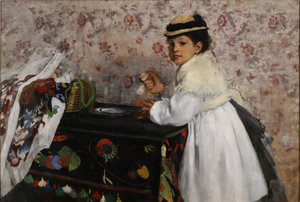 Portret mlle. Hortensja Valpinçon autorstwa Edgar Degas