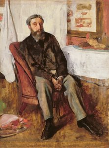 Portret mężczyzny, ok. 1866 autorstwa Edgar Degas