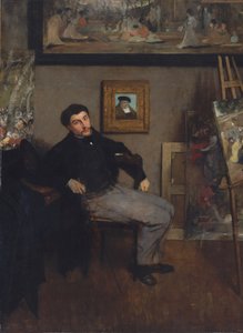 Portret malarza Tissota autorstwa Edgar Degas