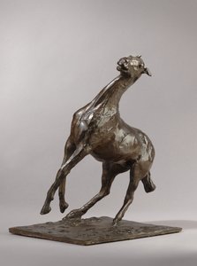 Koń hodowlany, model ok. 1870, odlew 1919-21 autorstwa Edgar Degas