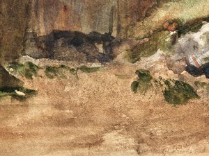 Skały w Bagnoles-De-L"Orne autorstwa Edgar Degas