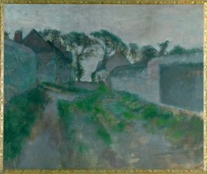 Ulica wiejska Saint Valerysur-Somme autorstwa Edgar Degas