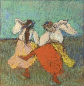 Rosyjscy tancerze (Danseuses Russes). Około 1899 autorstwa Edgar Degas