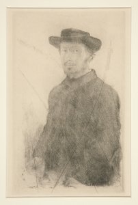 Autoportret, 1857 autorstwa Edgar Degas