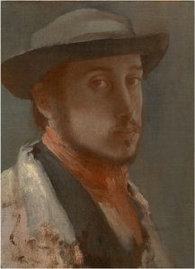 Autoportret, ok. 1858 autorstwa Edgar Degas