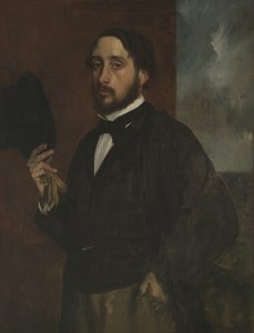 Autoportret z podniesionym kapeluszem, ok. 1863 autorstwa Edgar Degas