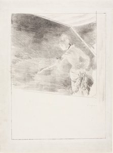 Piosenkarz na koncercie w kawiarni autorstwa Edgar Degas