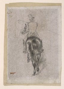 Spędzanie na koniu autorstwa Edgar Degas