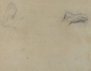 Studia stóp [verso], 1855. autorstwa Edgar Degas