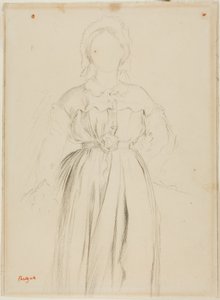 Studium do portretu Marguérite de Gas autorstwa Edgar Degas
