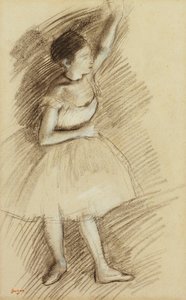 Studium tancerza; Gabinet tancerza autorstwa Edgar Degas