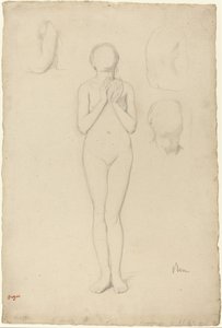 Studium aktu kobiecego, 18561858. autorstwa Edgar Degas